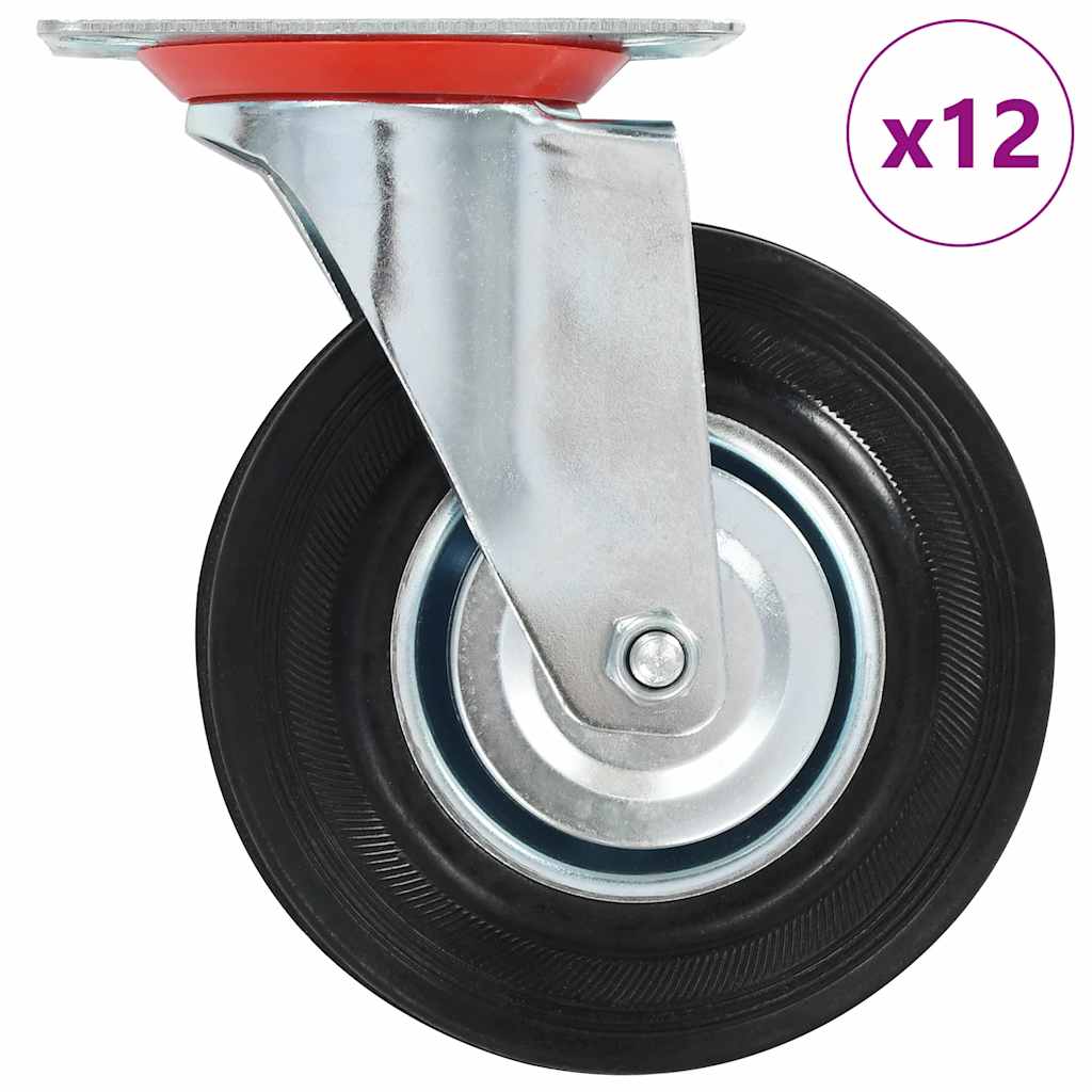 Levně vidaXL 12 ks otočná kolečka 125 mm