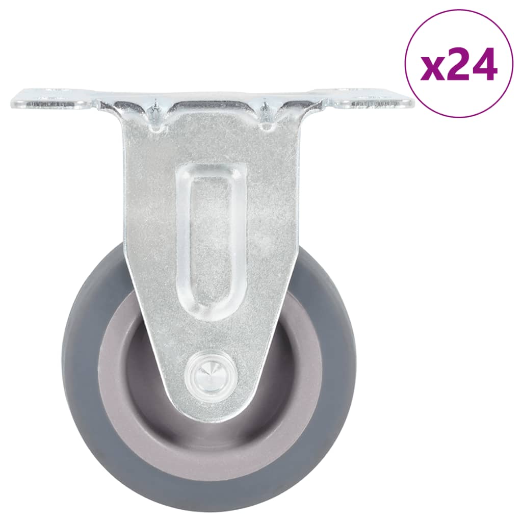 Levně vidaXL 24 ks pevná kolečka 50 mm