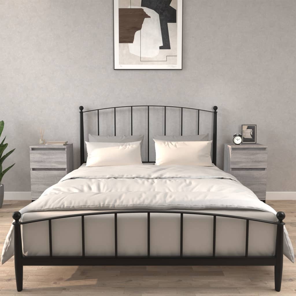 Levně vidaXL Noční stolky 2 ks šedé sonoma 40 x 35 x 70 cm