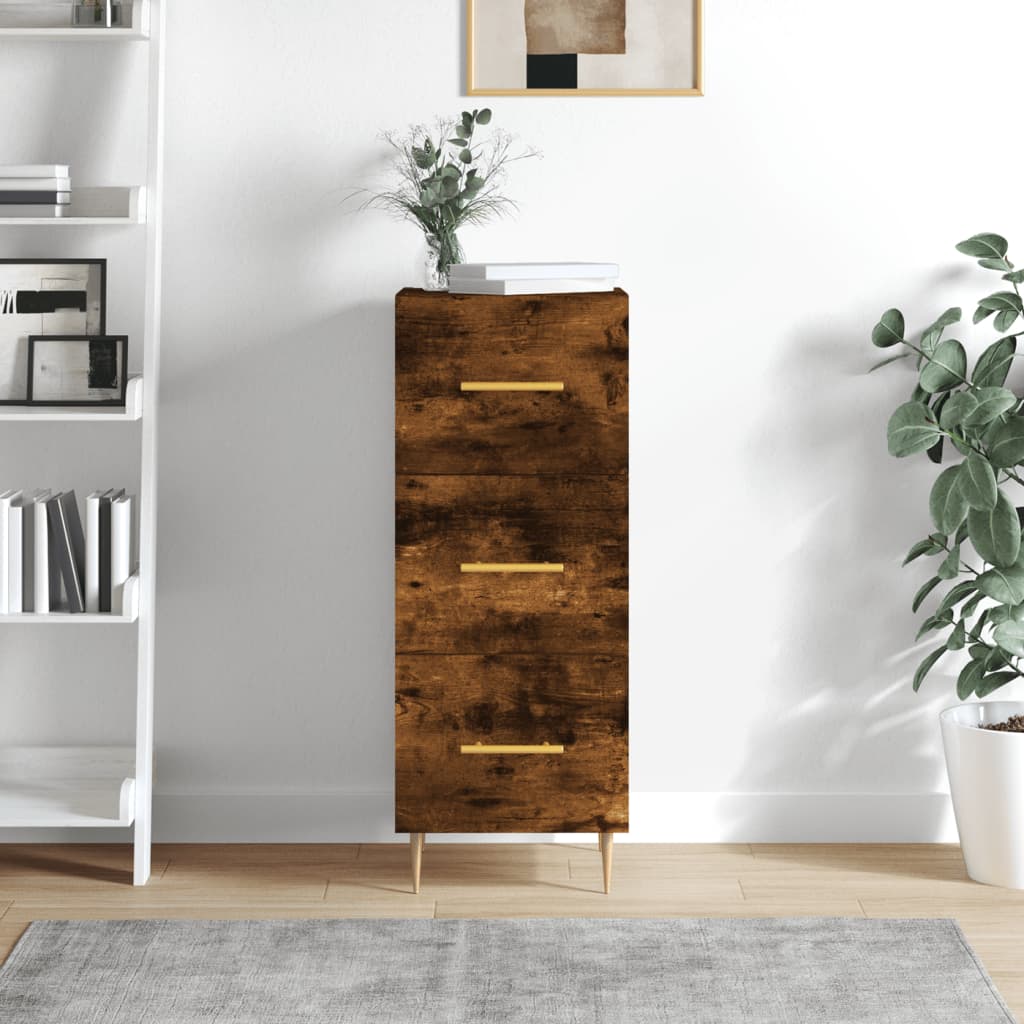 Levně vidaXL Příborník kouřový dub 34,5 x 34 x 90 cm kompozitní dřevo