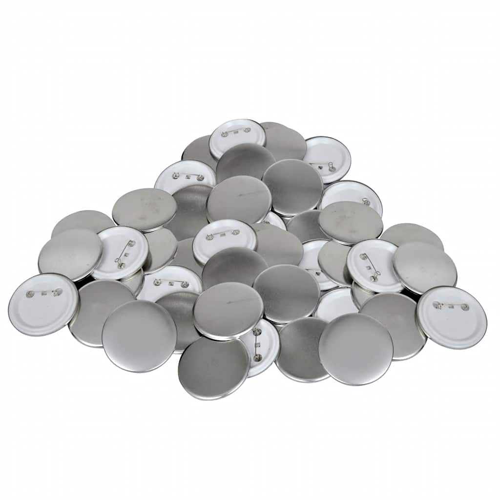 Levně vidaXL 500 ks Prázdné placky se špendlíkem 58 mm
