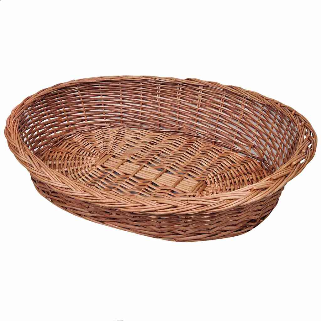 Levně vidaXL Proutěný koš / pelech pro psa přírodní 90 cm