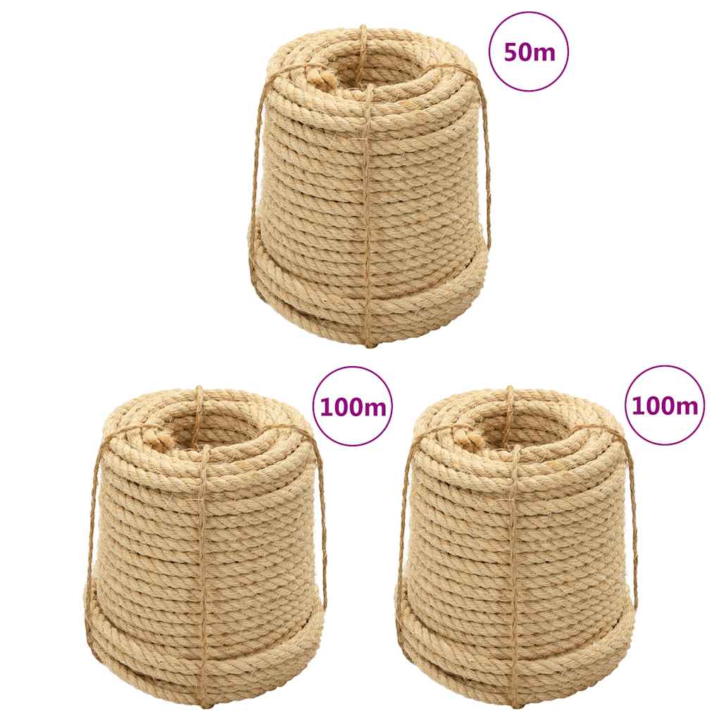 Levně vidaXL Sisalová lana 3 ks 14 mm