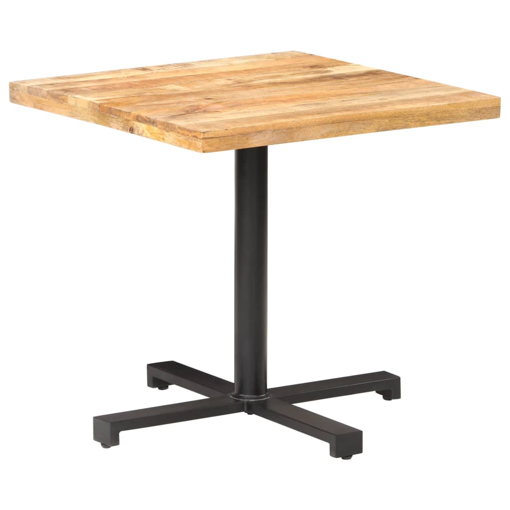 Levně vidaXL Bistro stůl čtvercový 80 x 80 x 75 cm hrubé mangovníkové dřevo