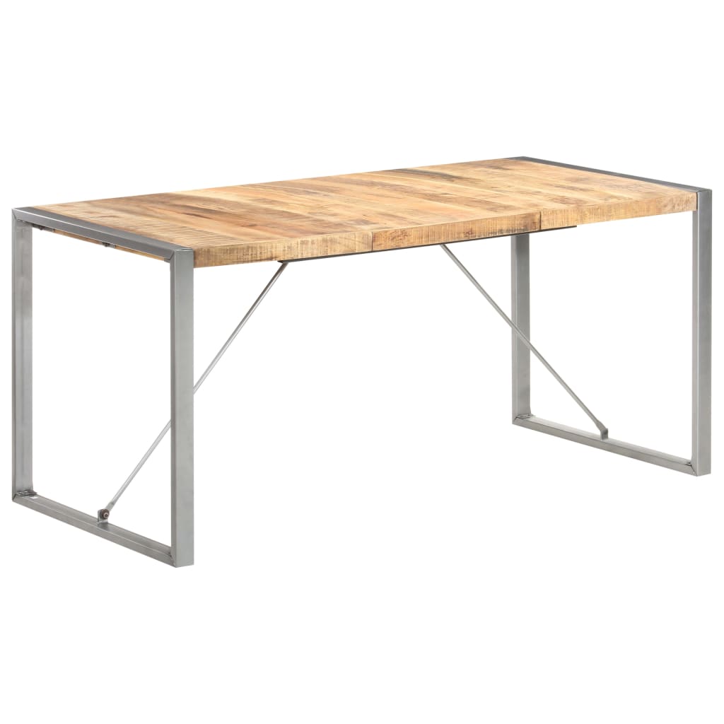 Levně vidaXL Jídelní stůl 160 x 80 x 75 cm masivní hrubé mangovníkové dřevo