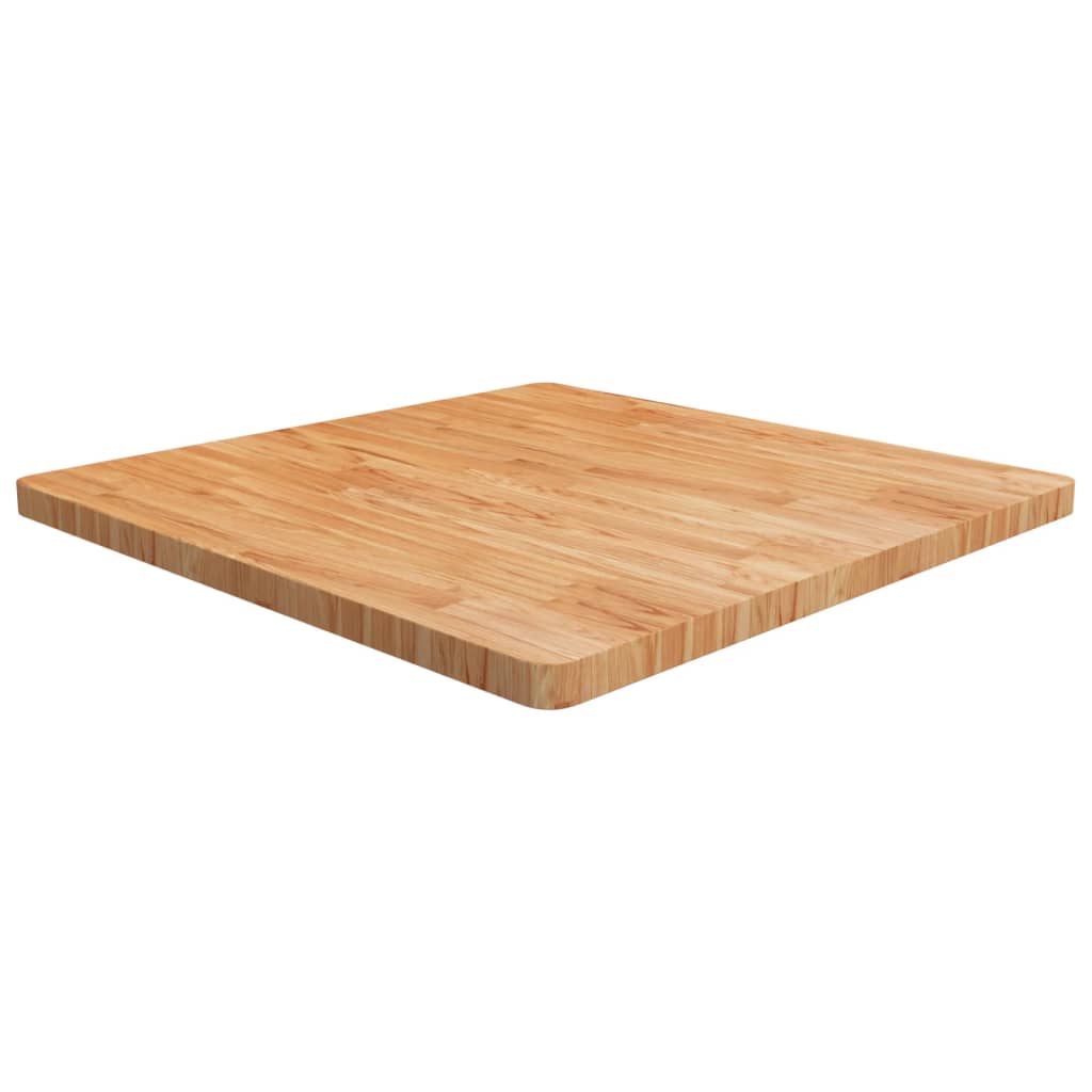 Levně vidaXL Čtvercová stolní deska světle hnědá 90x90x4 cm ošetřený dub