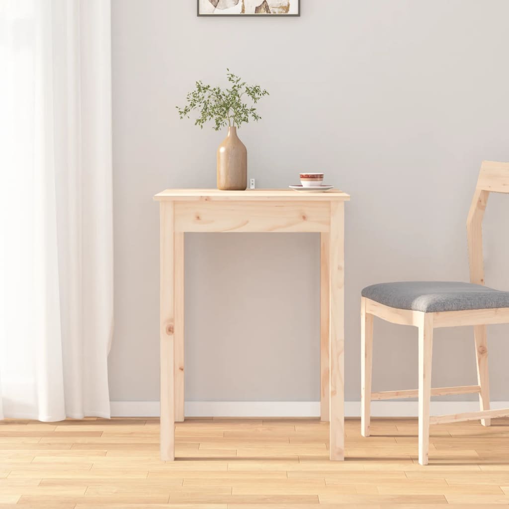 Levně vidaXL Jídelní stůl 55 x 55 x 75 cm masivní borové dřevo