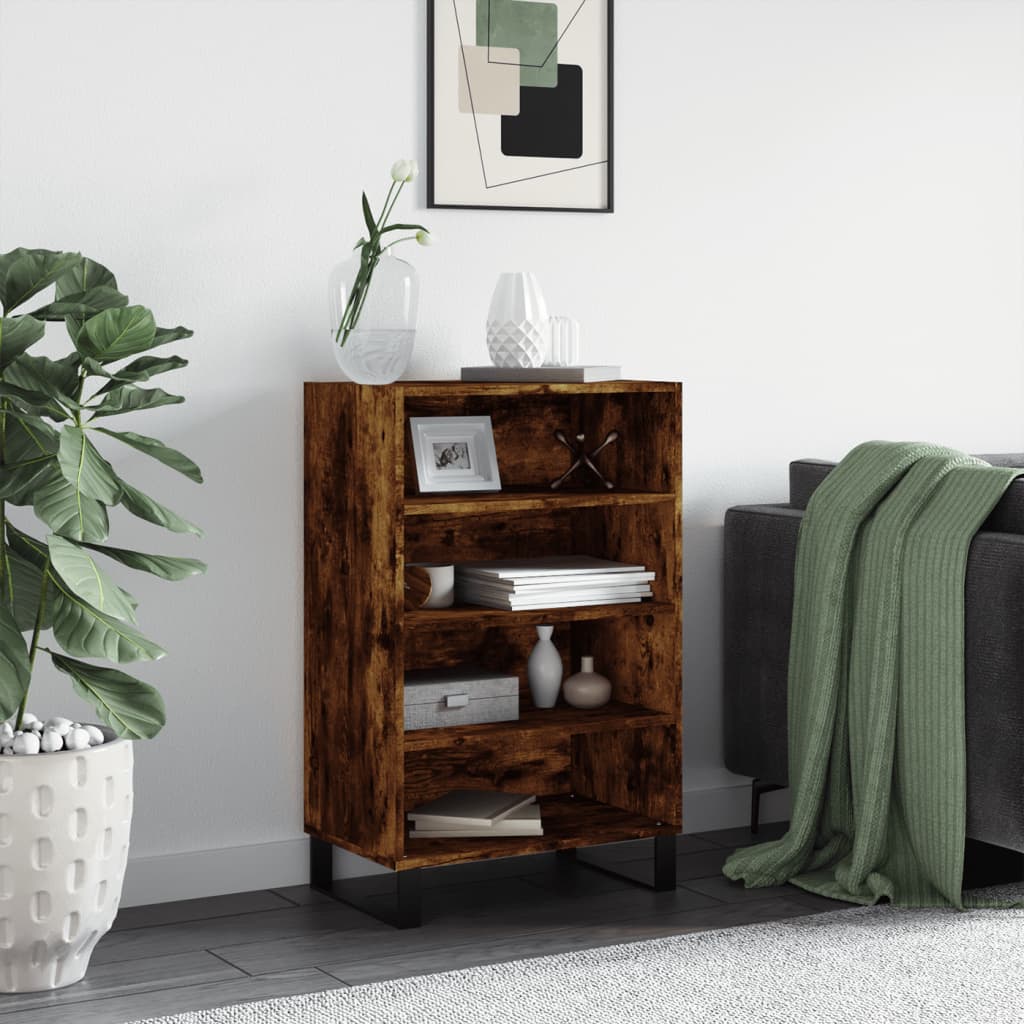 Levně vidaXL Skříň highboard kouřový dub 57 x 35 x 90 cm kompozitní dřevo