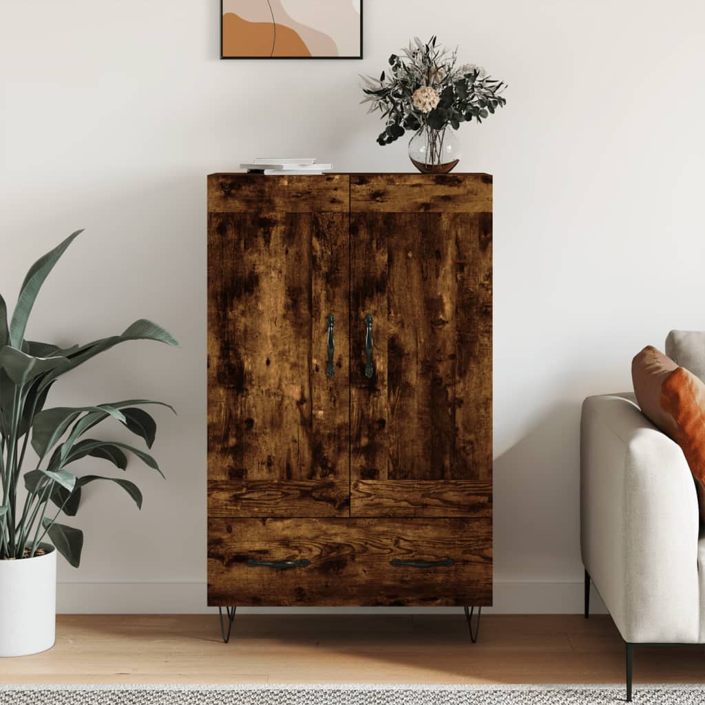 Levně vidaXL Skříň highboard kouřový dub 69,5 x 31 x 115 cm kompozitní dřevo