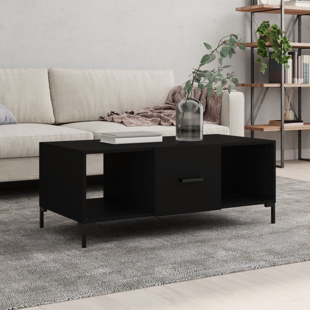 Levně vidaXL Konferenční stolek černý 102 x 50 x 40 cm kompozitní dřevo