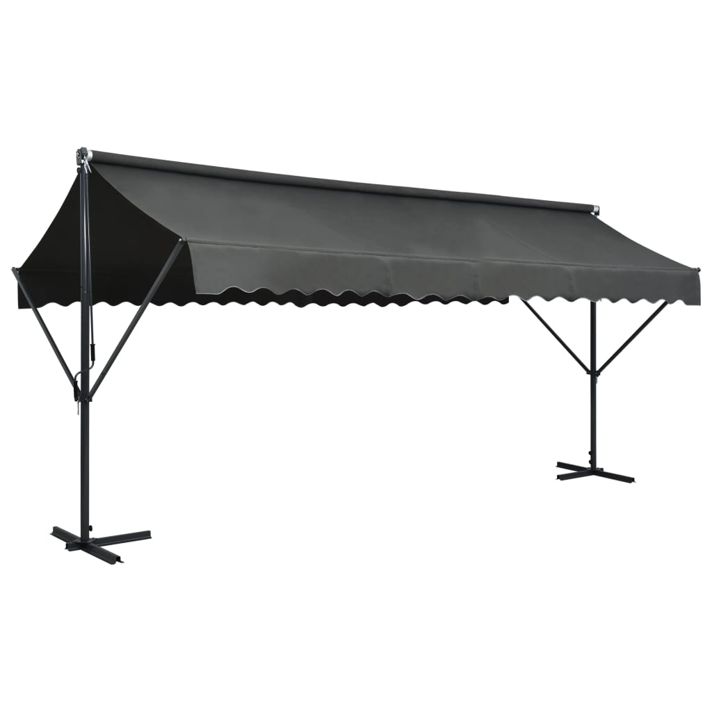 Levně vidaXL Volně stojící markýza 500 x 300 cm antracitová