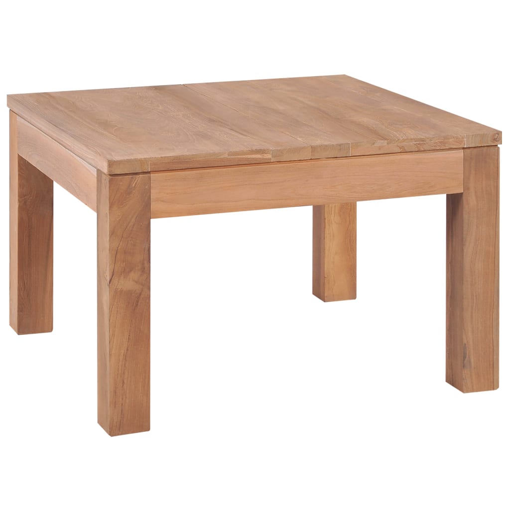 Levně vidaXL Konferenční stolek masivní teak přírodní povrch 60 x 60 x 40 cm