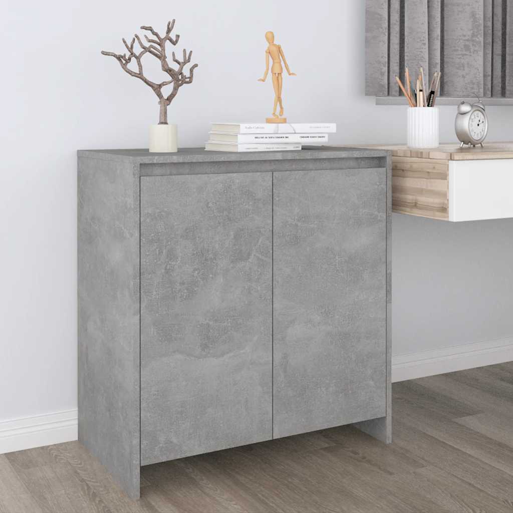Levně vidaXL Příborník betonově šedý 70x41x75 cm kompozitní dřevo