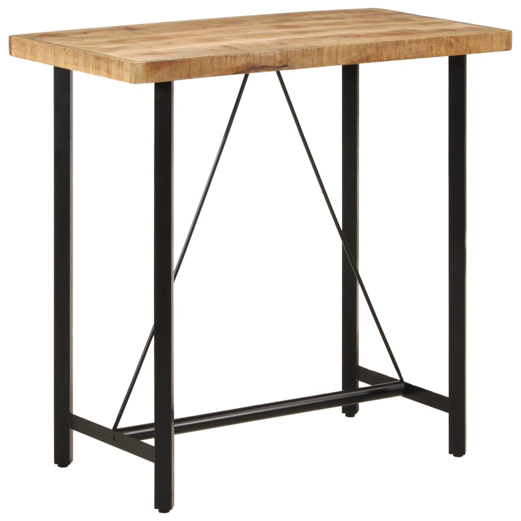 Levně vidaXL Barový stůl 110 x 55 x 107 cm masivní mangovník a železo