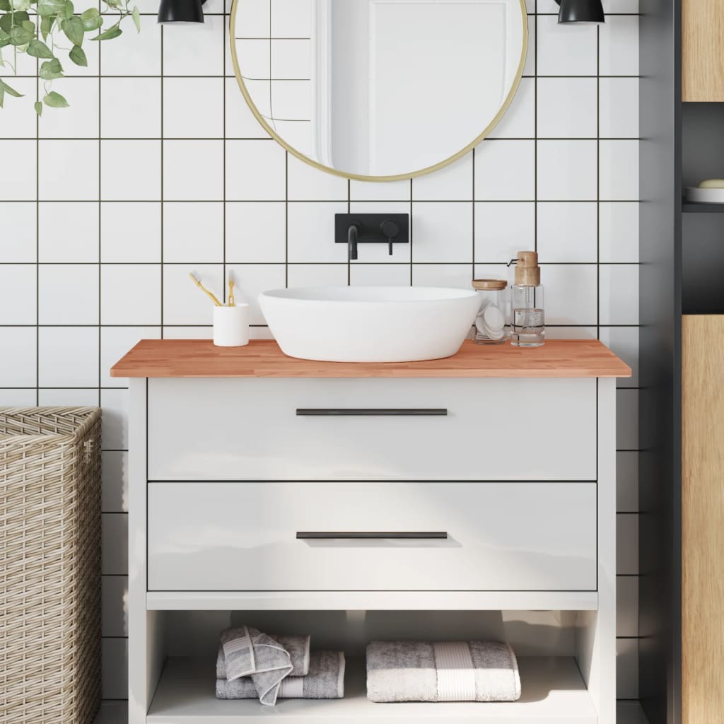 Levně vidaXL Koupelnová deska 100 x 60 x 1,5 cm masivní bukové dřevo