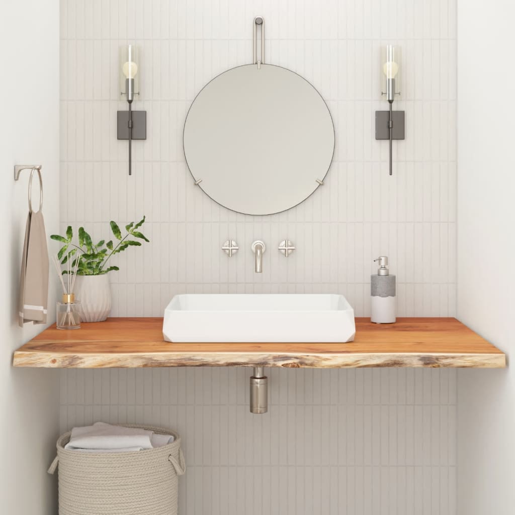 Levně vidaXL Koupelnová deska 120x60x2,5 cm obdélník masivní akáciové dřevo