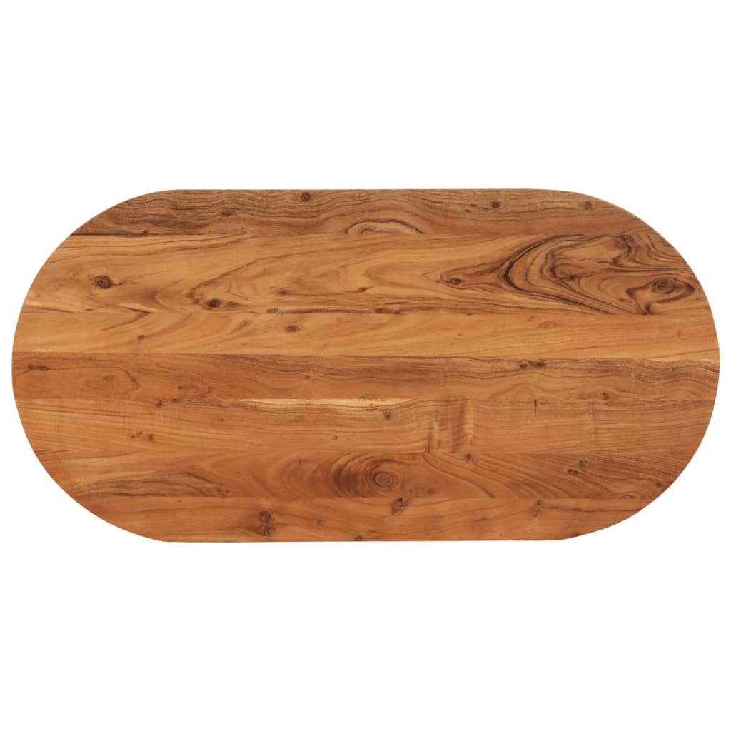 Levně vidaXL Stolní deska 120 x 60 x 3,8 cm oválná masivní akáciové dřevo