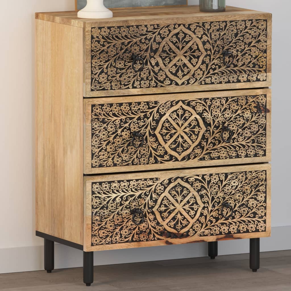 Levně vidaXL Odkládací skříňka 60 x 33 x 75 cm masivní mangovníkové dřevo