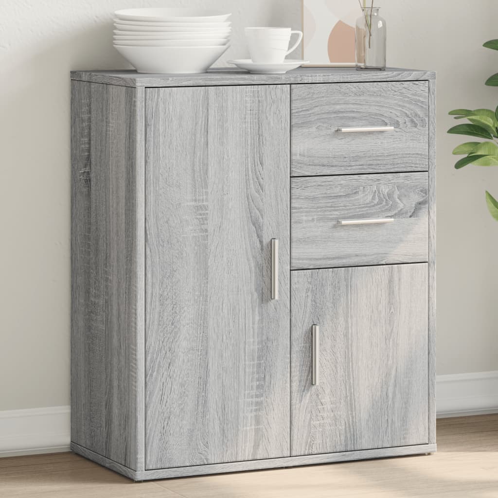 Levně vidaXL Příborník šedý sonoma 60 x 31 x 70 cm kompozitní dřevo