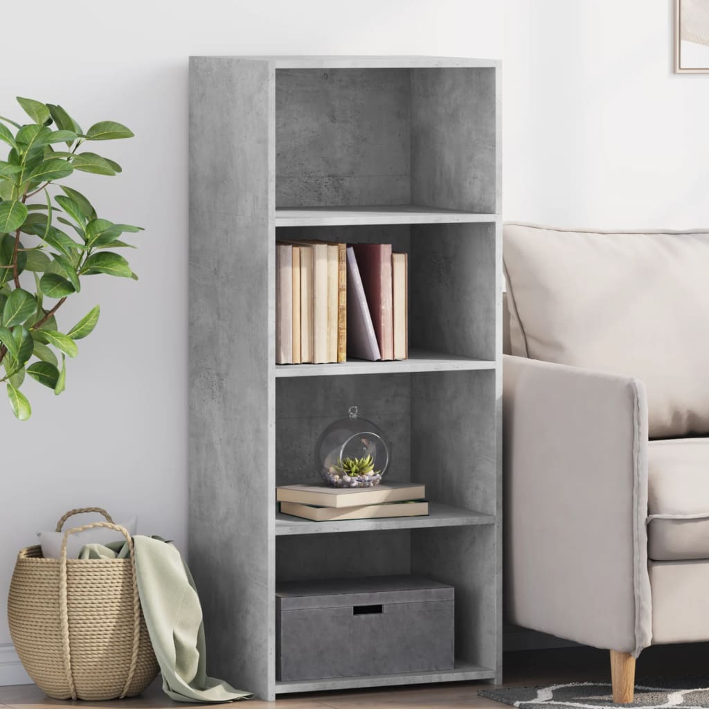 Levně vidaXL Skříň highboard betonově šedá 50 x 41 x 124 cm kompozitní dřevo