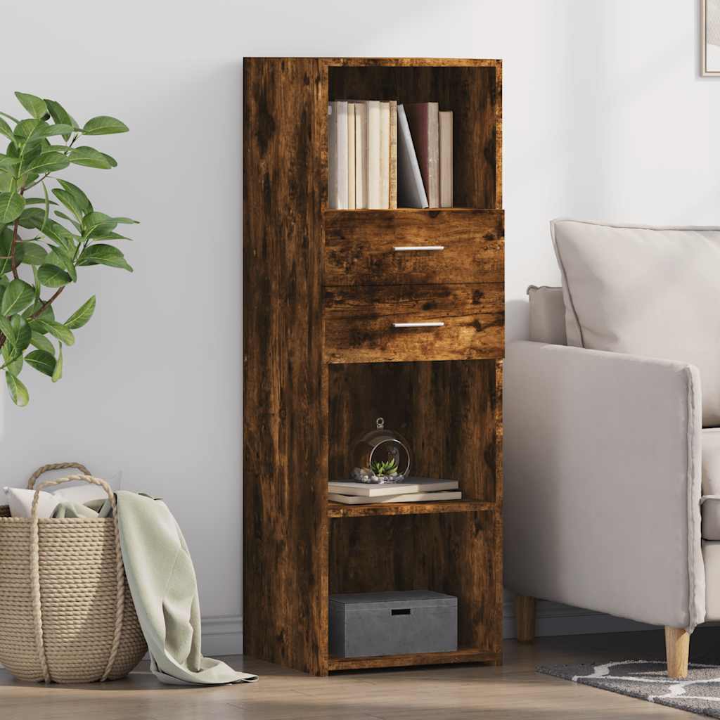 Levně vidaXL Skříň highboard kouřový dub 40 x 42,5 x 124 cm kompozitní dřevo