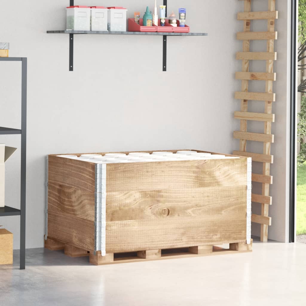 Levně vidaXL Paletové nástavce 3 ks 120 x 80 cm masivní borové dřevo