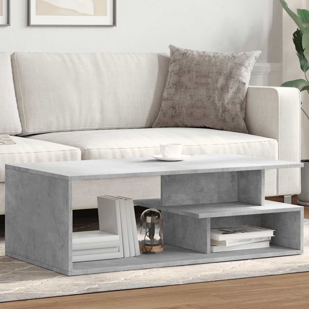 Levně vidaXL Konferenční stolek betonově šedý 102x55x35 cm kompozitní dřevo