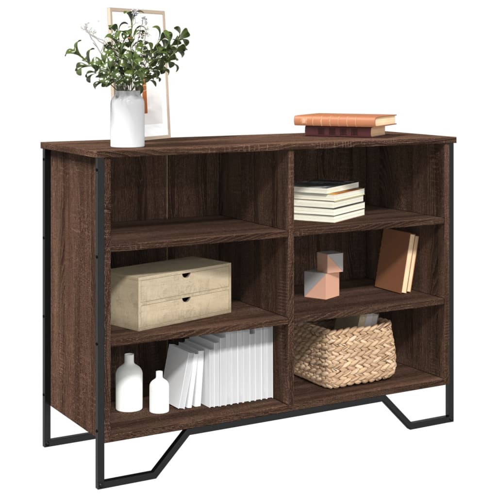 Levně vidaXL Příborník hnědý dub 101 x 35,5 x 74,5 cm kompozitní dřevo