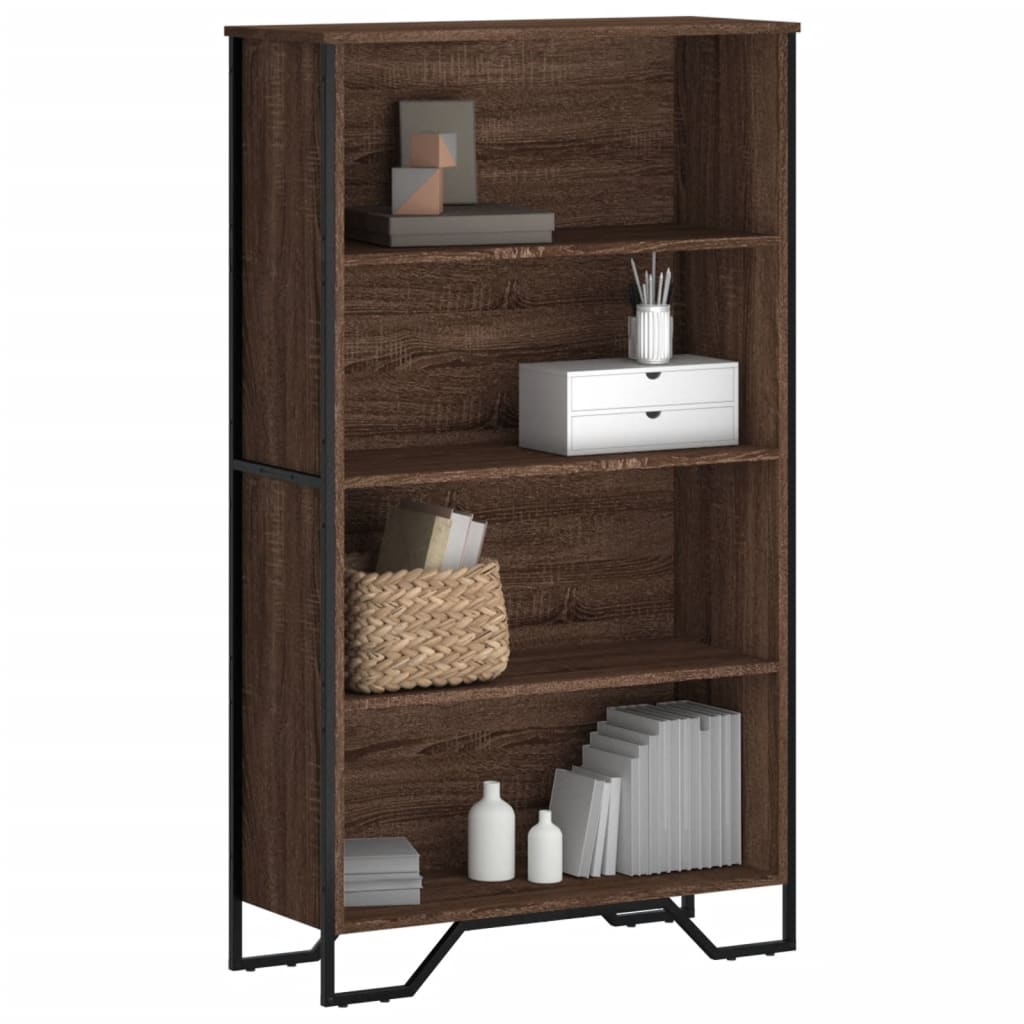 Levně vidaXL Knihovna hnědý dub 80 x 31 x 137,5 cm kompozitní dřevo
