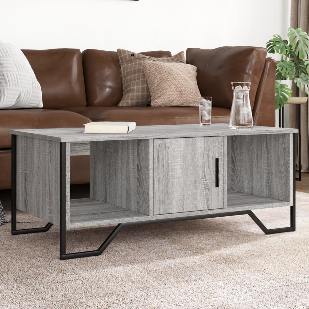 Levně vidaXL Konferenční stolek šedý sonoma 100x51x40 cm kompozitní dřevo