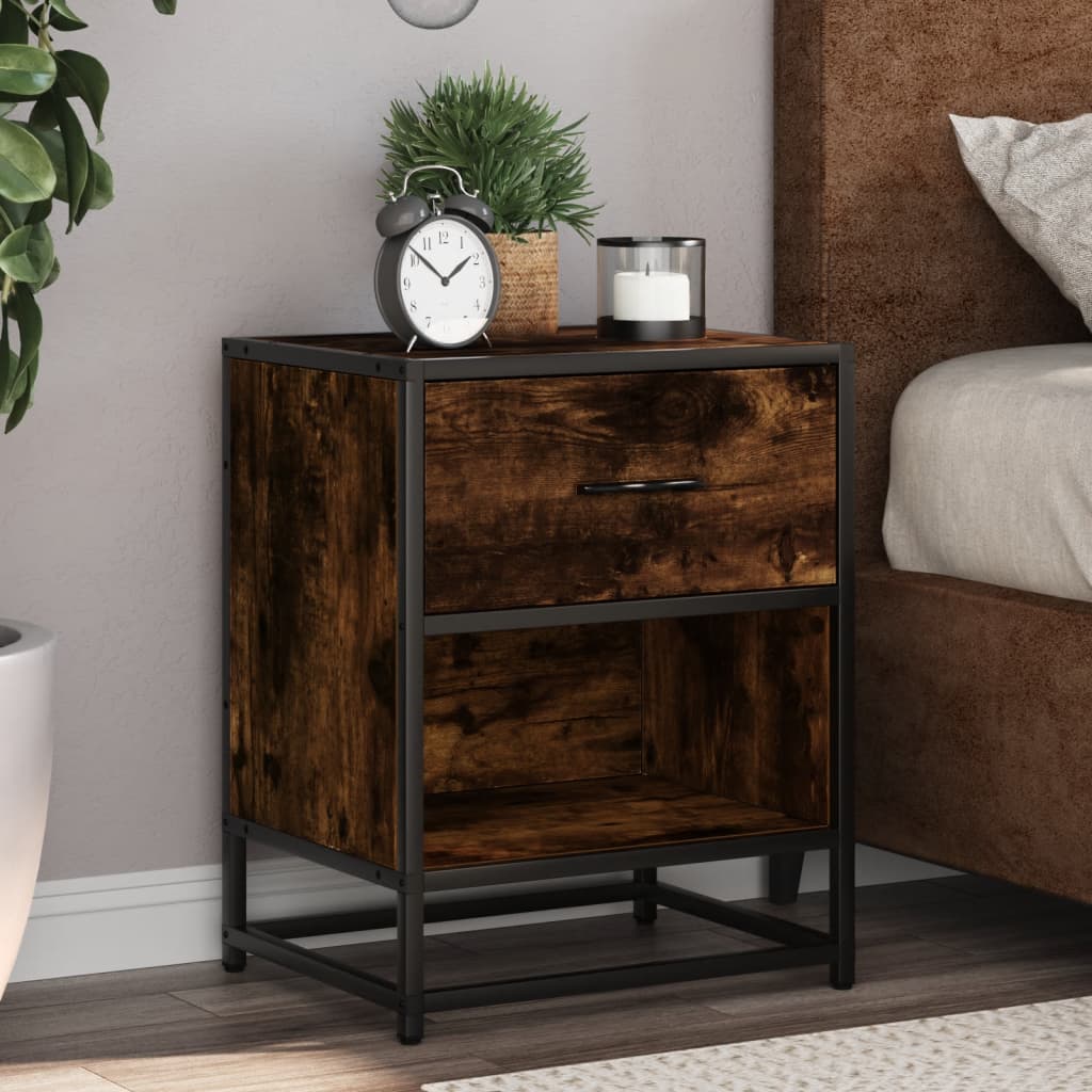 Levně vidaXL Noční stolky 2 ks kouřový dub 40 x 31 x 50 cm kompozitní dřevo