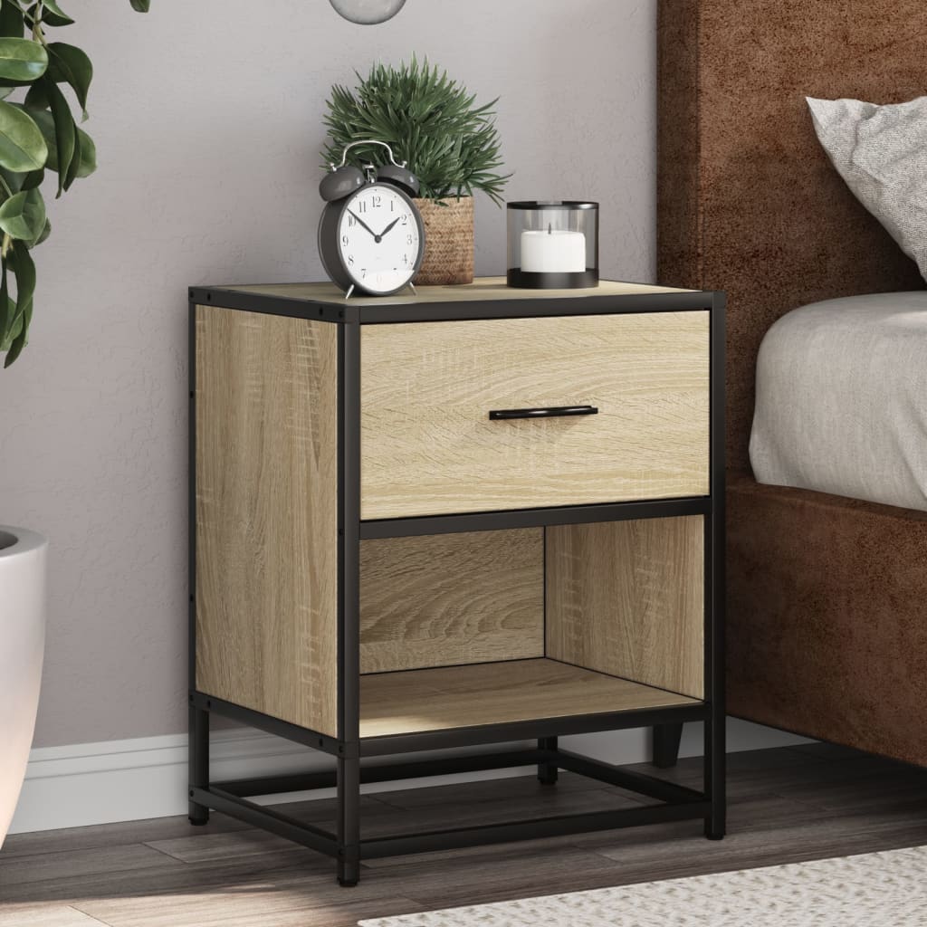 Levně vidaXL Noční stolky 2 ks dub sonoma 40 x 31 x 50 cm kompozitní dřevo