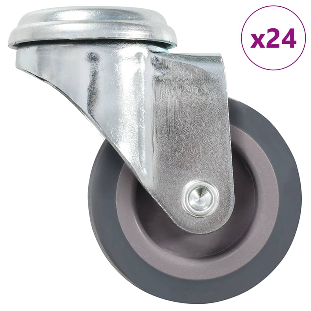 Levně vidaXL 24 ks otočná kolečka s otvorem pro šroub 50 mm