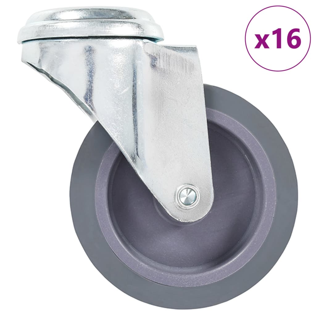 Levně vidaXL 16 ks otočná kolečka s otvorem pro šroub 75 mm