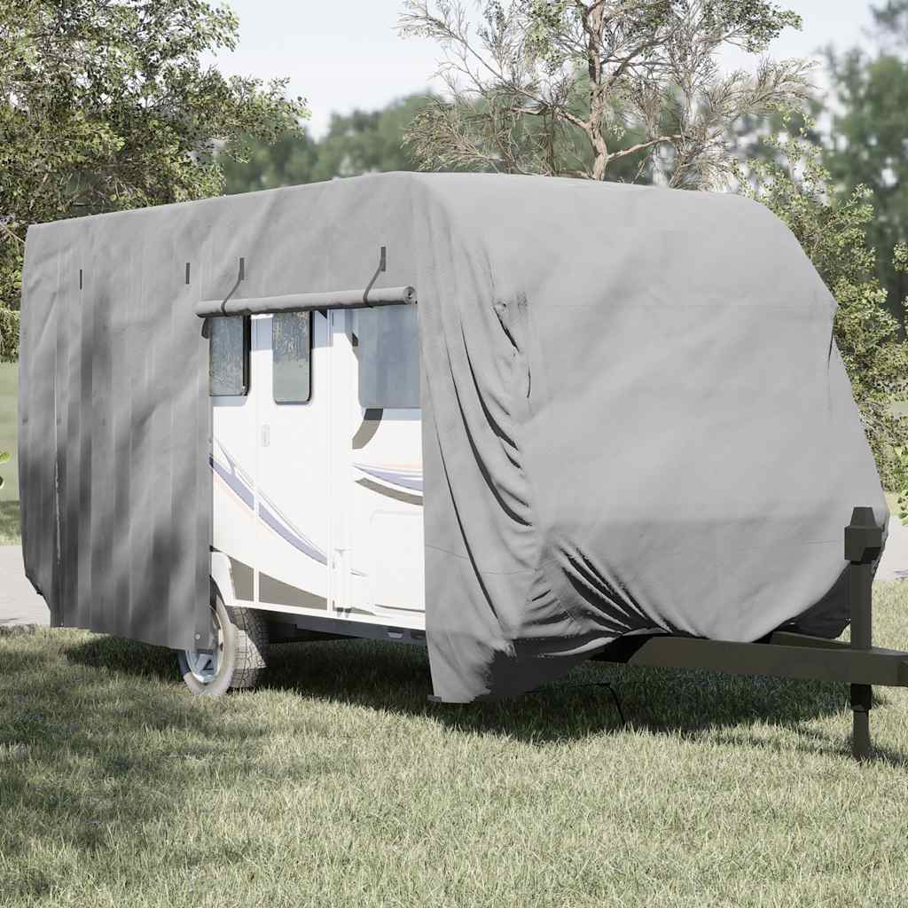 Levně vidaXL Krycí plachta na karavan šedá 610x250x220 cm netkaná textilie