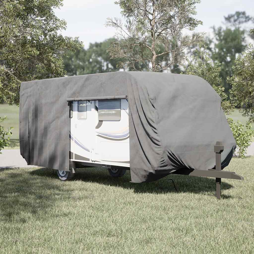 Levně vidaXL Krycí plachta na karavan šedá 732x250x220 cm netkaná textilie