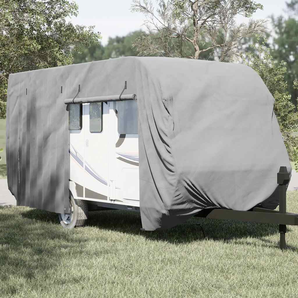 Levně vidaXL Krycí plachta na karavan šedá 550x250x220 cm netkaná textilie