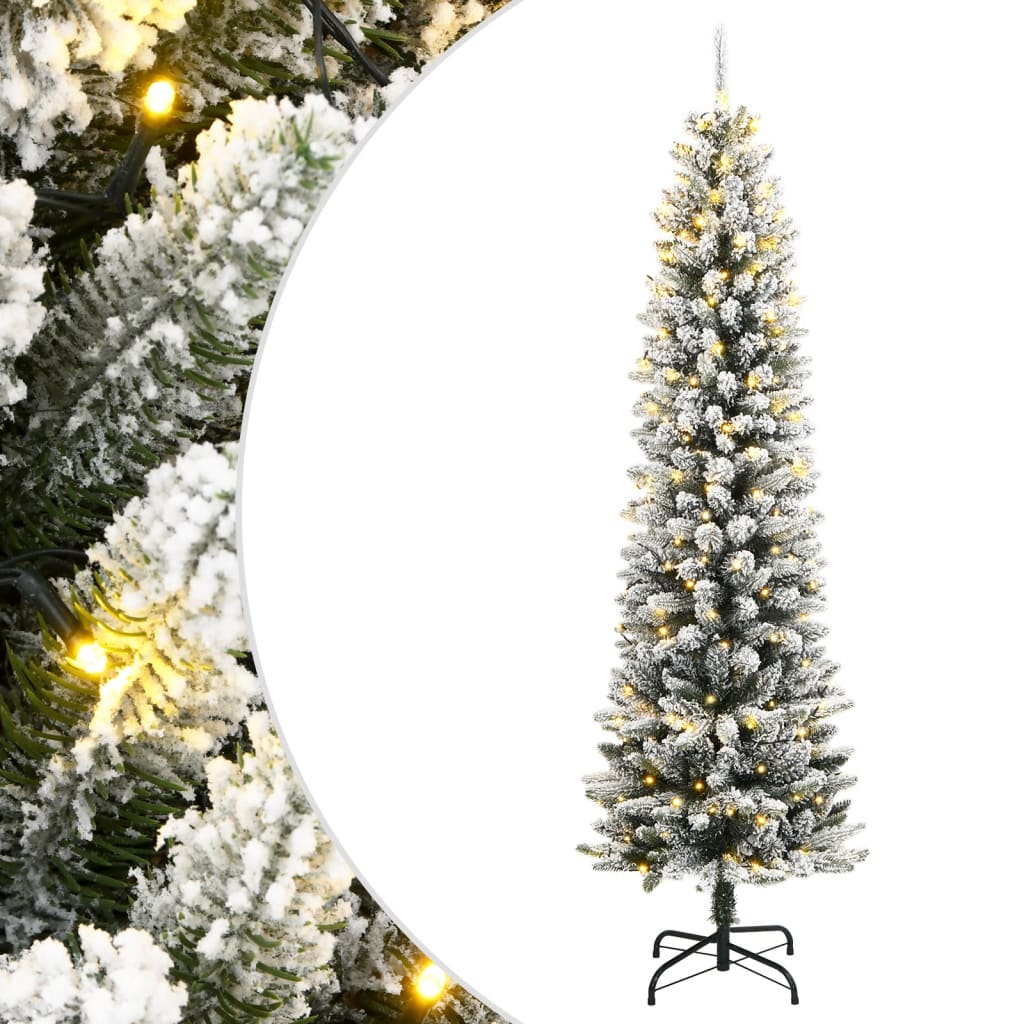 Levně vidaXL Umělý vánoční stromek se 150 LED a sněhem 150 cm