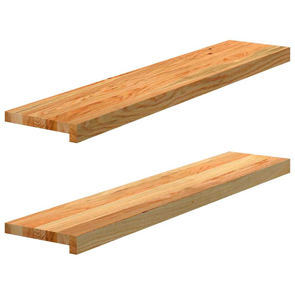 Levně vidaXL Okenní parapety 2ks světle hnědé 100x20x2cm masivní dub