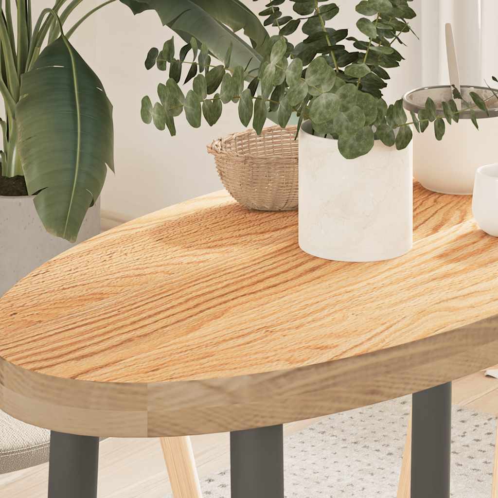 Levně vidaXL Stolní deska 80x40x4 cm masivní dub oválný