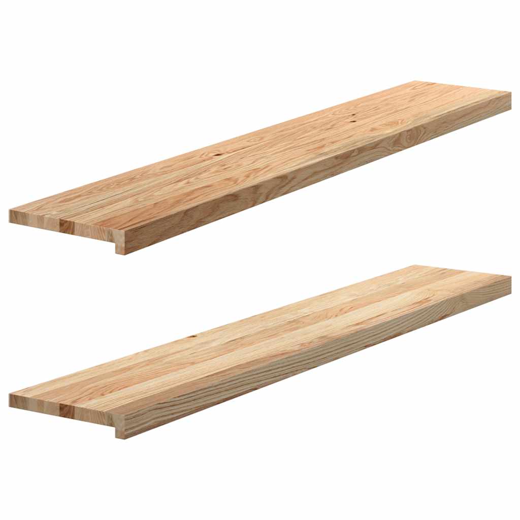Levně vidaXL Okenní parapety 2 ks neošetřené 140x30x2cm masivní dubové dřevo