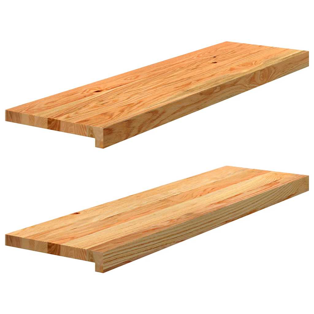 Levně vidaXL Okenní parapety 2ks světle hnědé 90x30x2cm masivní dubové dřevo