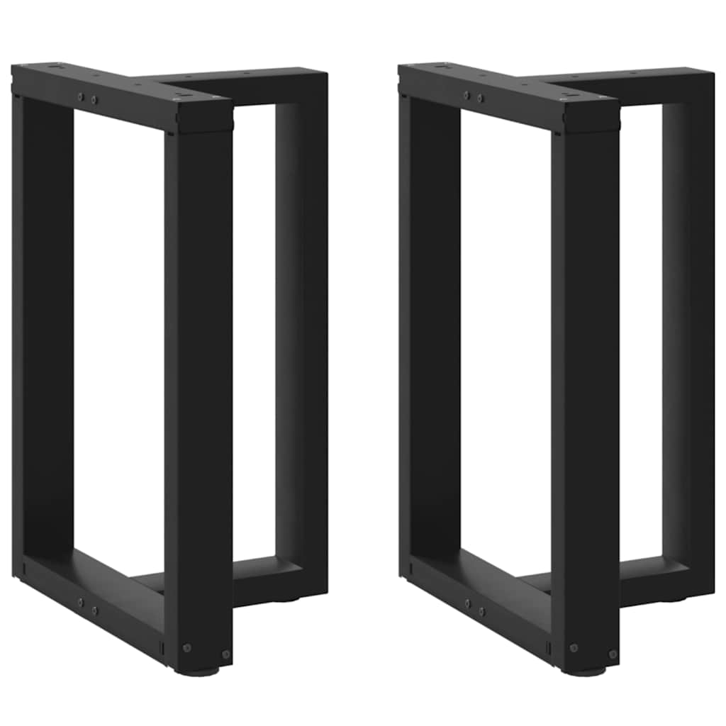 Levně vidaXL Nohy k jídelnímu stolu ve tvaru T, 2 ks, černé, 50 x 35 x (72-73) cm, ocel
