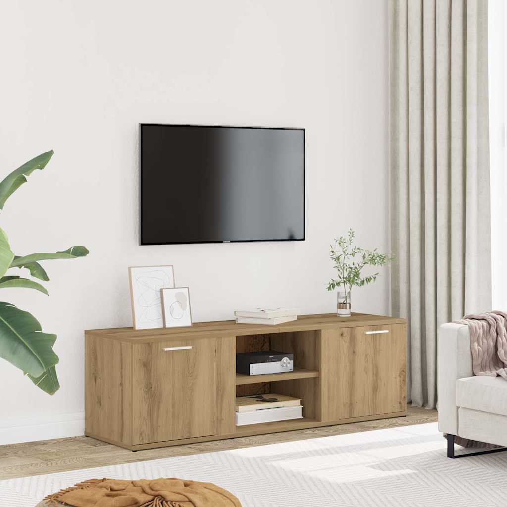 Levně vidaXL TV skříňka dub artisan 120 x 34 x 37 cm kompozitní dřevo