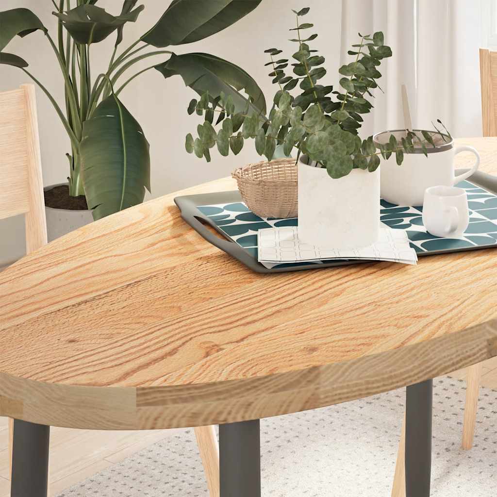 Levně vidaXL Stolní deska 120x60x4 cm masivní dub oválný