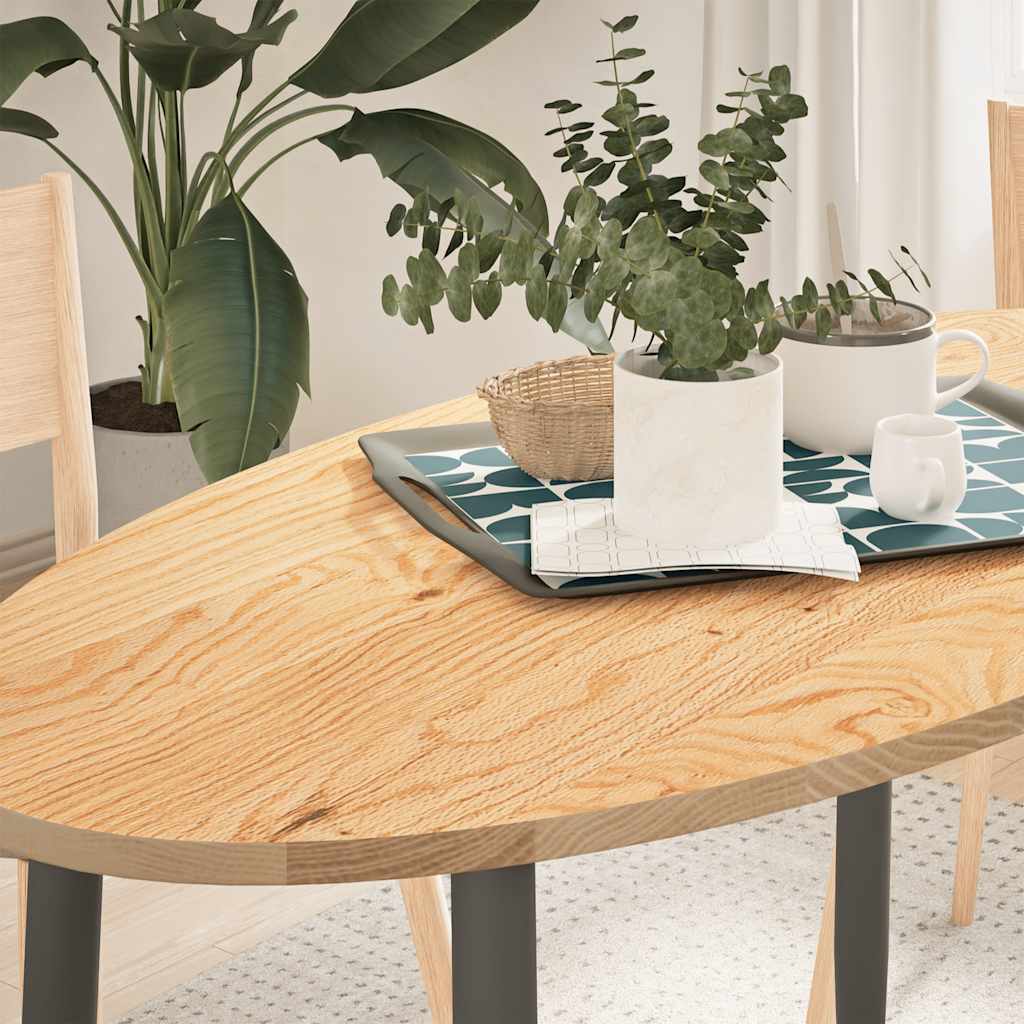 Levně vidaXL Stolní deska 120x60x2 cm masivní dub oválný