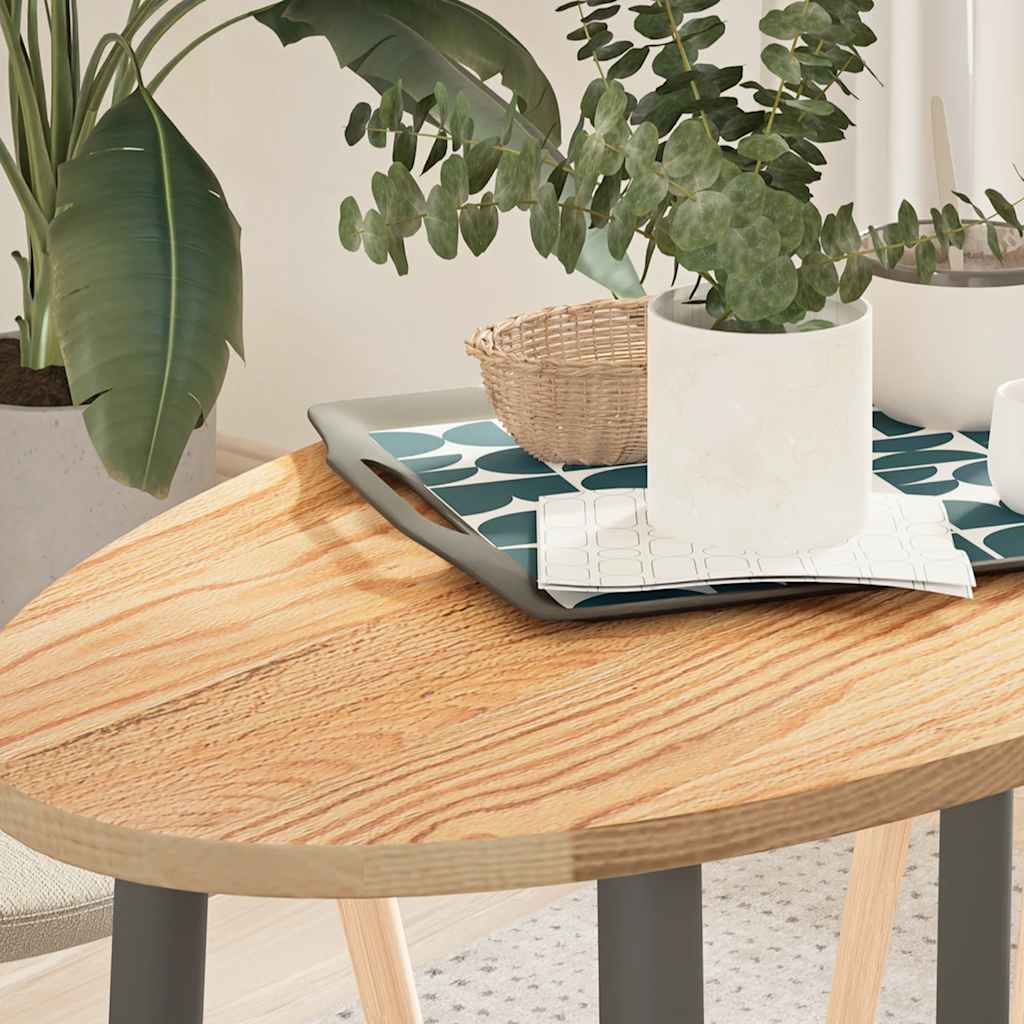 Levně vidaXL Stolní deska 100x50x2 cm masivní dub oválný