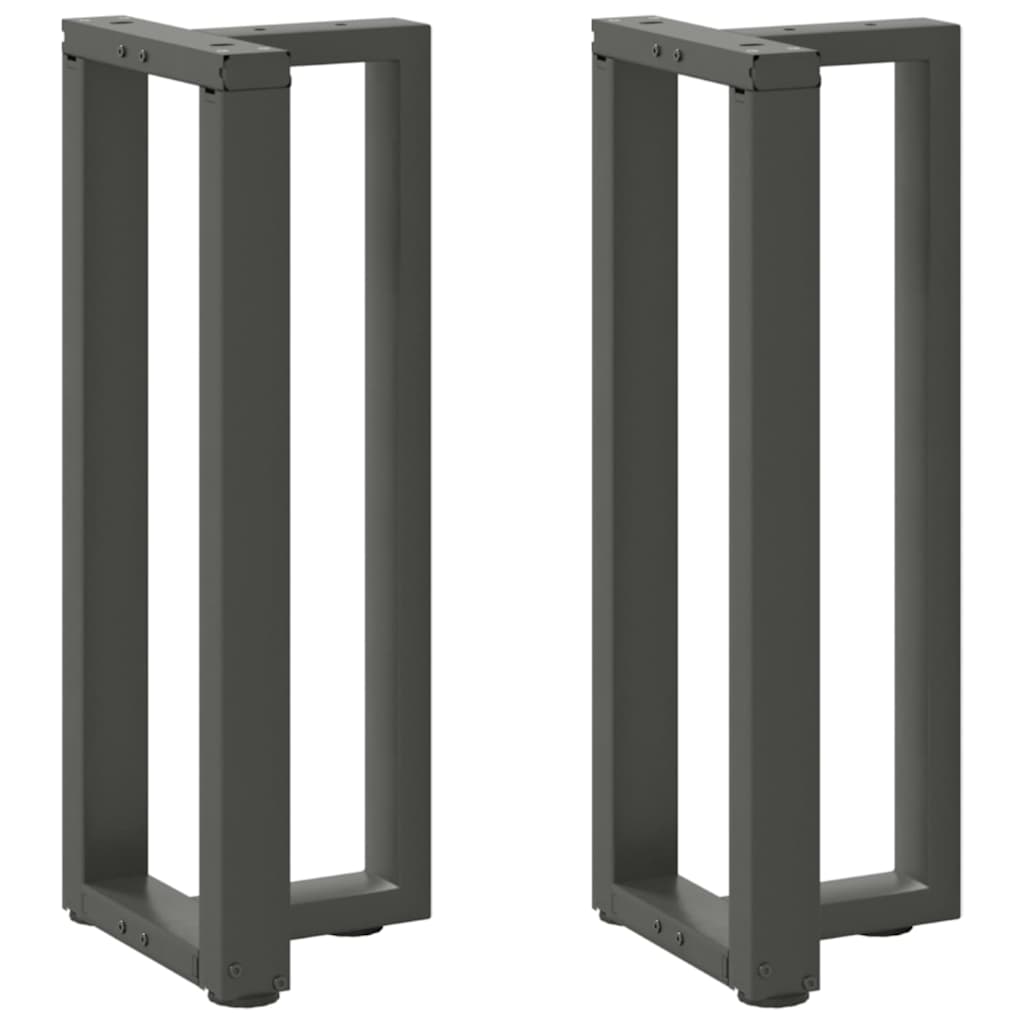 Levně vidaXL Nohy konzolového stolku ve tvaru T, 2 ks, antracitové, 38 x 25 x (72-73) cm, ocel