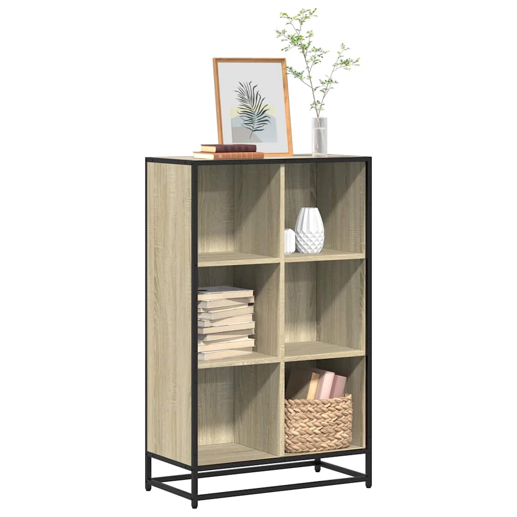 Levně vidaXL Knihovna dub sonoma 65,5x33x107,5 cm kompozitní dřevo