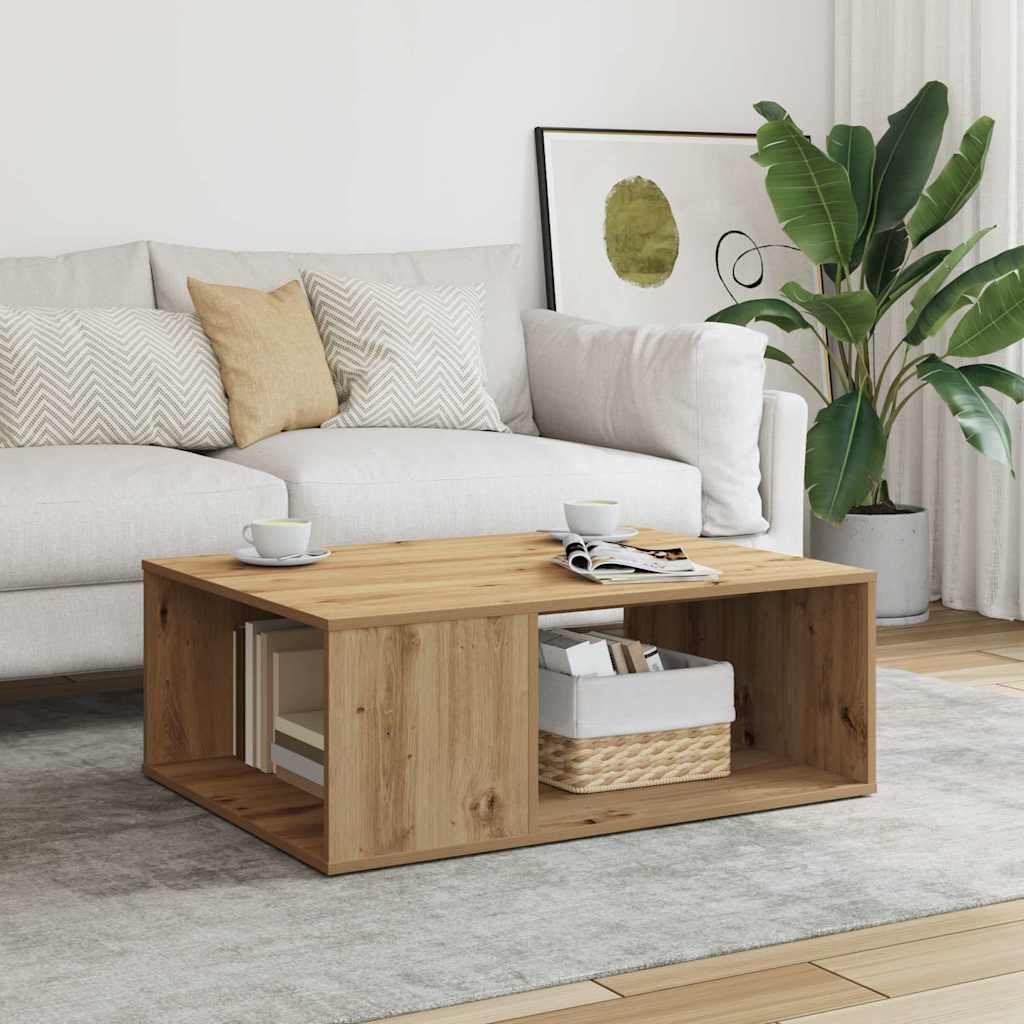 Levně vidaXL Konferenční stolek dub artisan 90 x 67 x 33 cm kompozitní dřevo
